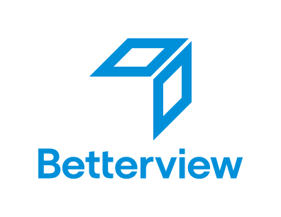 Betterview Vertical Logo One Color Blue