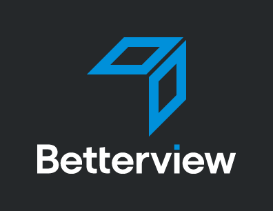 Betterview Vertical Logo Reversed Full Color