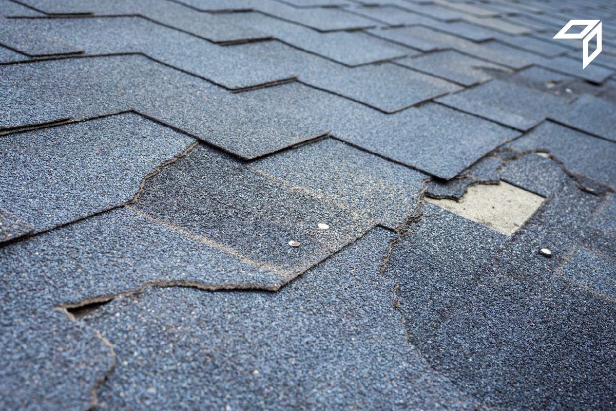 Worn shingles impact roof condition