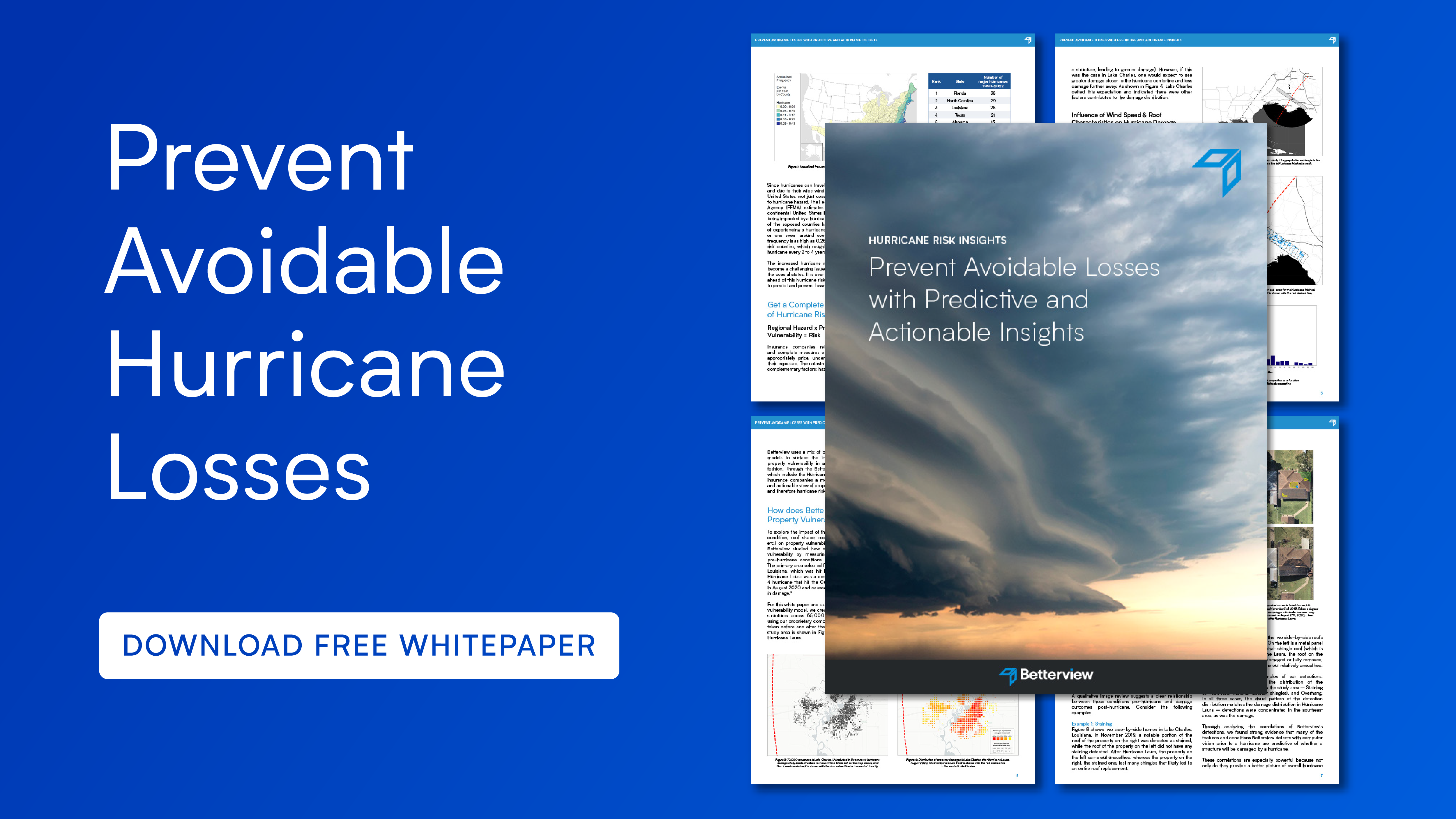 Prevent Hurricane Losses with Actionable Insights: A New White Paper from Betterview